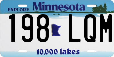 MN license plate 198LQM