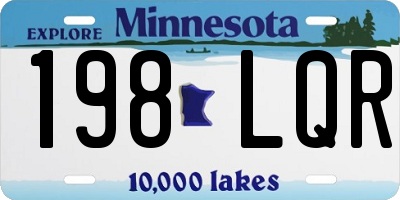 MN license plate 198LQR