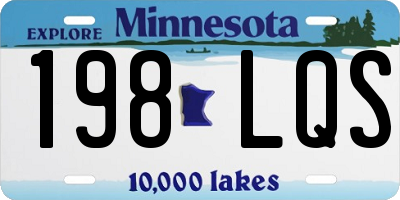 MN license plate 198LQS