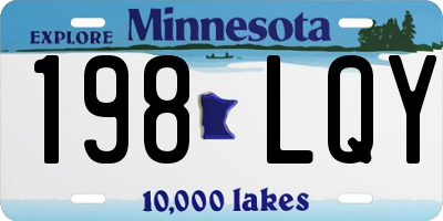 MN license plate 198LQY
