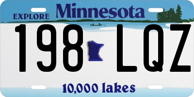 MN license plate 198LQZ