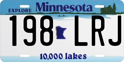 MN license plate 198LRJ