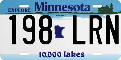 MN license plate 198LRN