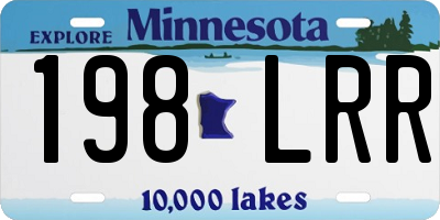 MN license plate 198LRR