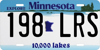 MN license plate 198LRS