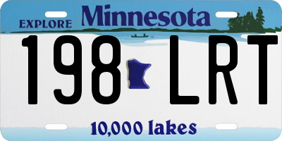MN license plate 198LRT