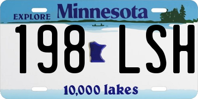 MN license plate 198LSH