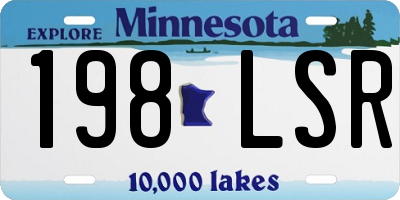 MN license plate 198LSR
