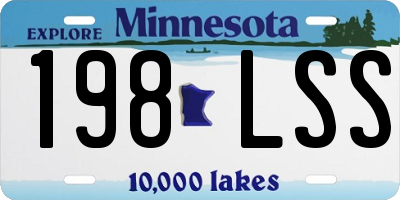 MN license plate 198LSS