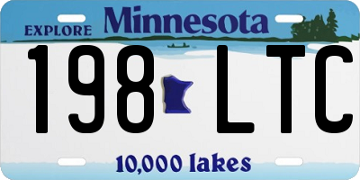 MN license plate 198LTC