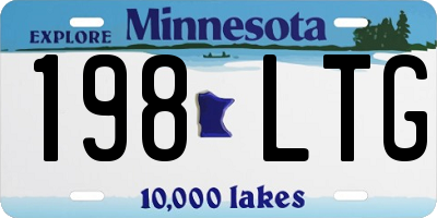 MN license plate 198LTG