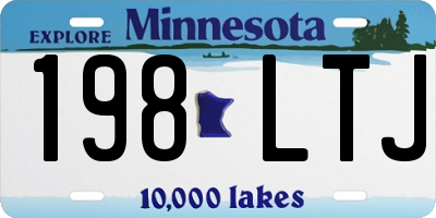 MN license plate 198LTJ