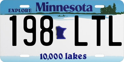 MN license plate 198LTL