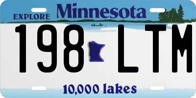 MN license plate 198LTM