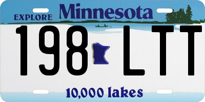 MN license plate 198LTT