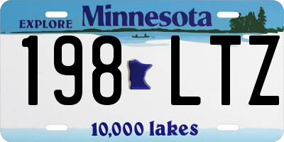 MN license plate 198LTZ