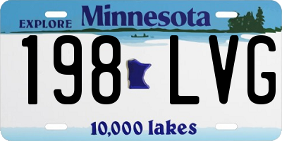 MN license plate 198LVG