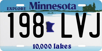 MN license plate 198LVJ