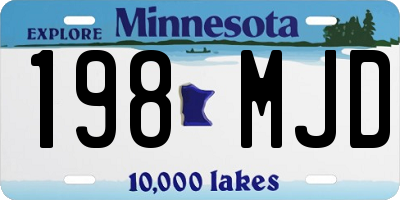MN license plate 198MJD