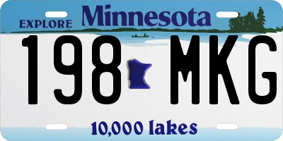 MN license plate 198MKG