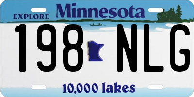MN license plate 198NLG