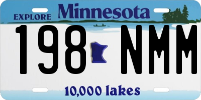 MN license plate 198NMM