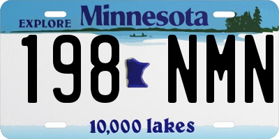 MN license plate 198NMN