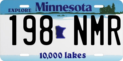 MN license plate 198NMR