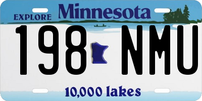 MN license plate 198NMU
