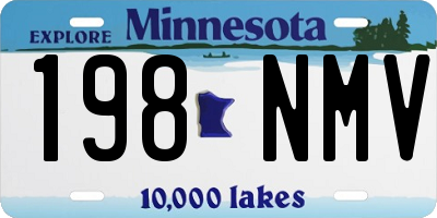 MN license plate 198NMV