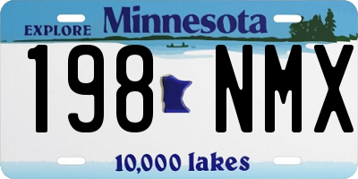 MN license plate 198NMX