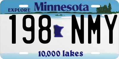 MN license plate 198NMY