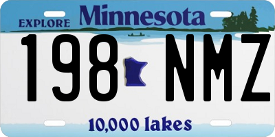 MN license plate 198NMZ