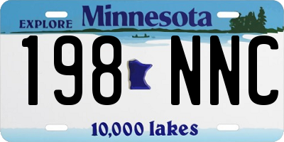 MN license plate 198NNC