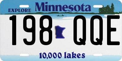 MN license plate 198QQE