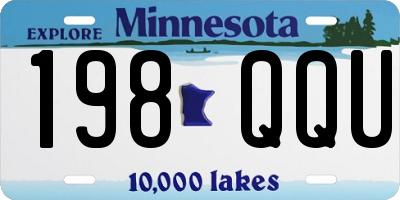 MN license plate 198QQU