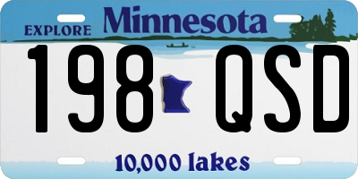 MN license plate 198QSD