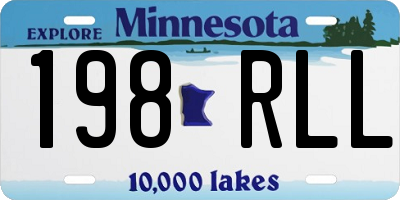 MN license plate 198RLL