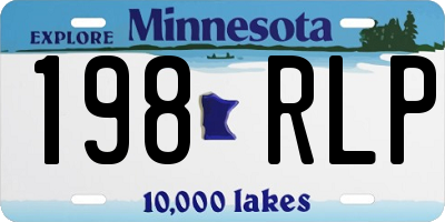 MN license plate 198RLP