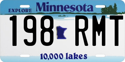 MN license plate 198RMT