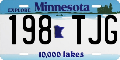 MN license plate 198TJG