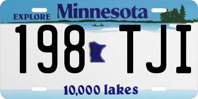 MN license plate 198TJI