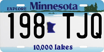 MN license plate 198TJQ