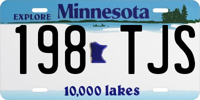 MN license plate 198TJS