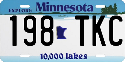 MN license plate 198TKC
