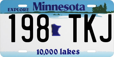 MN license plate 198TKJ