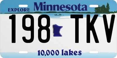 MN license plate 198TKV