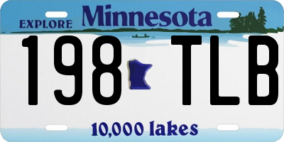 MN license plate 198TLB