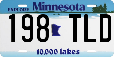 MN license plate 198TLD