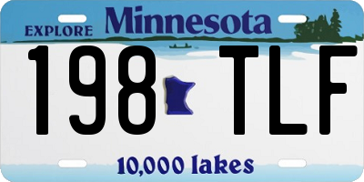 MN license plate 198TLF